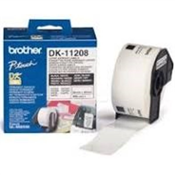 Brother DK11208 Nero su bianco 400 Etichette per indirizzi