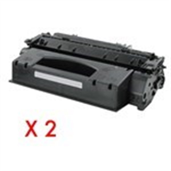 2 Toner compatibili HP 53X Nero