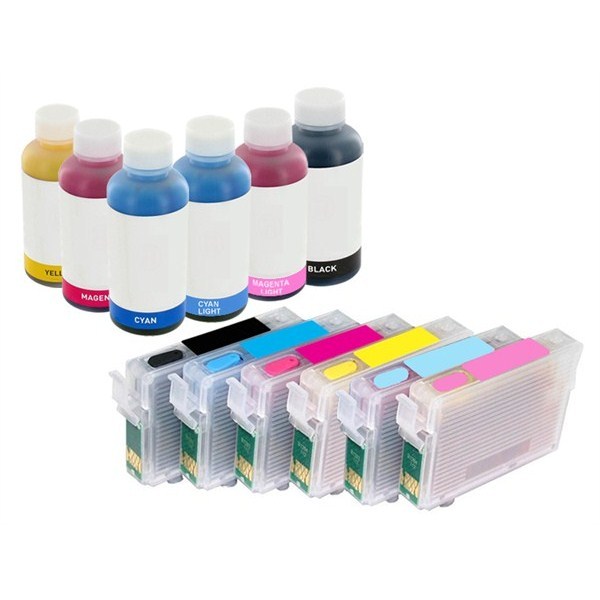 6 Cartucce vuote Epson T048 ricaricabili