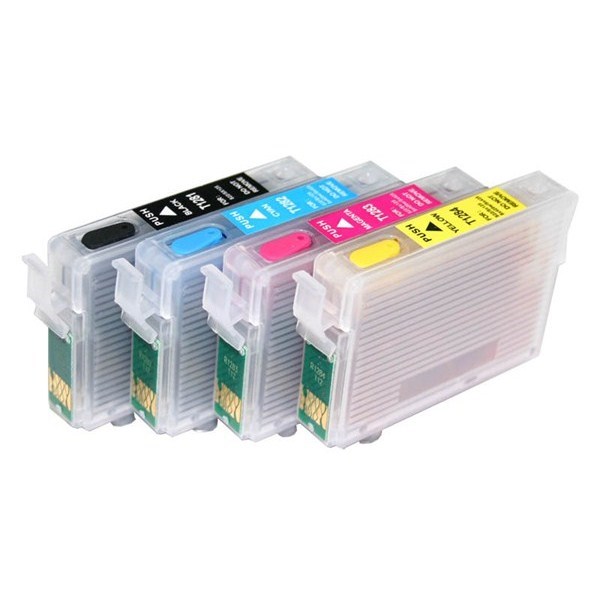 4 Cartucce vuoti ricaricabil Epson T130
