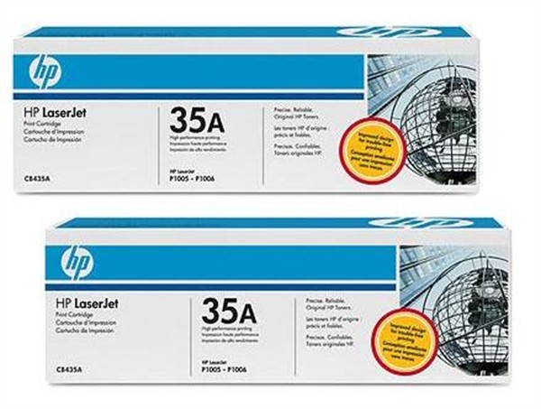 Confezione da 2 Toner originali 35A per stampanti HP