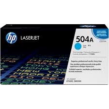 Toner originale HP 504A per stampanti HP Laserjet - Ciano