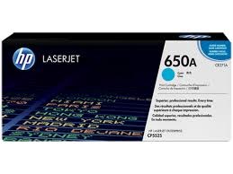 Toner originale HP 650A per stampanti HP Laserjet – Ciano