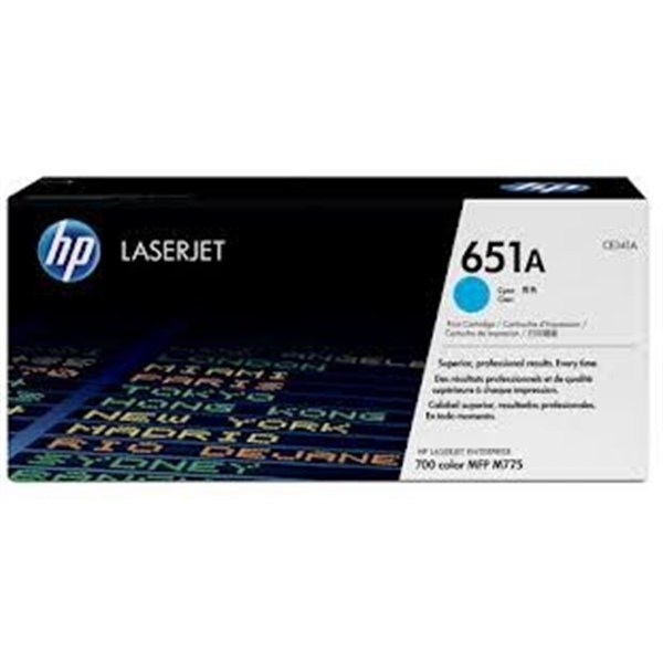 Toner originale HP 651A per stampanti HP Laserjet – Ciano