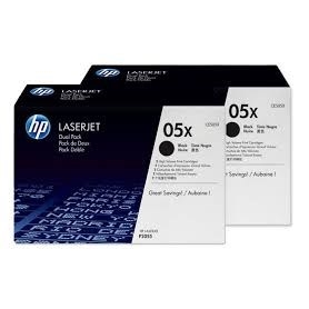 Confezione da 2 Toner originali HP 05X per stampanti HP