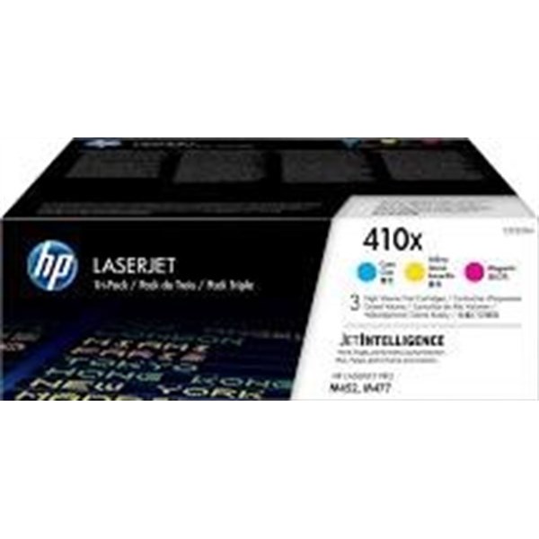 Multipack di 3 Toner originali HP 410X - Ciano, Giallo e Magenta