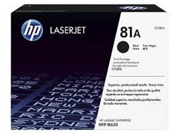 Toner originale HP 81A per stampanti HP Laserjet - Nero