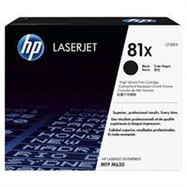 Toner originale HP 81X per stampanti HP Laserjet - Nero