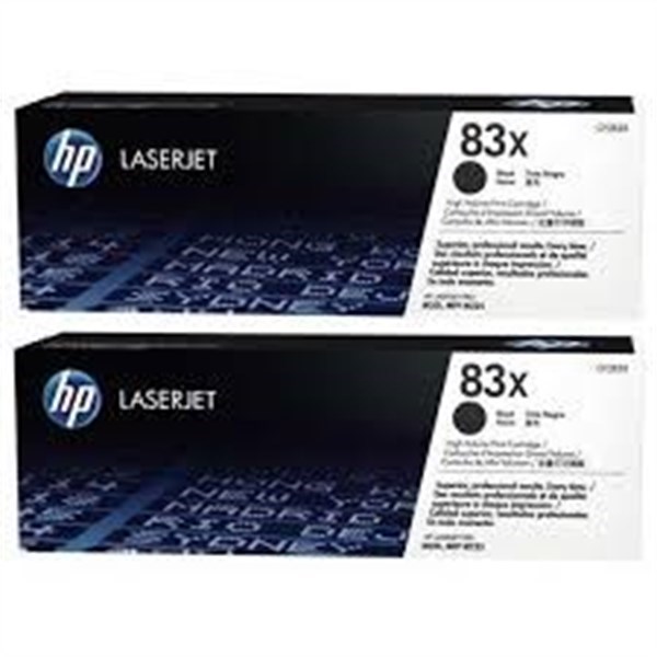 Confezione da 2 Toner originali HP 83X per stampanti HP