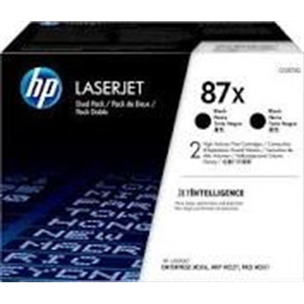 Confezione da 2 Toner originali HP 87X per stampanti HP