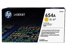 Toner originale HP 654A per stampanti HP Laserjet - Giallo