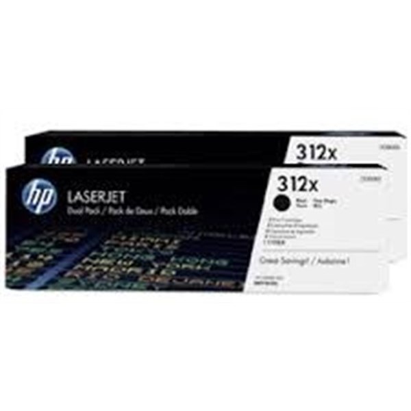 2 Toner originali HP 312X Nero