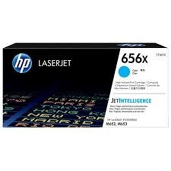 Toner originale HP 656X per stampanti HP Laserjet – Ciano