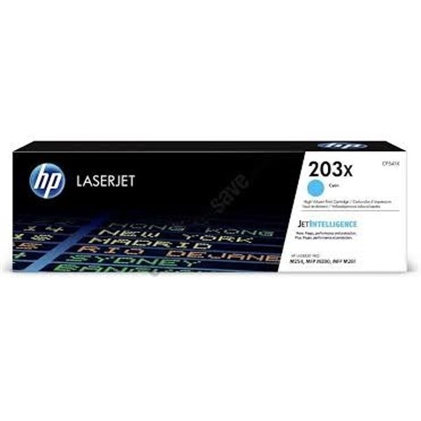 Toner originale HP 203X per stampanti HP Laserjet - Ciano