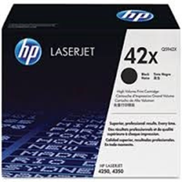 Toner originale HP 42X per stampanti HP Laserjet – Nero