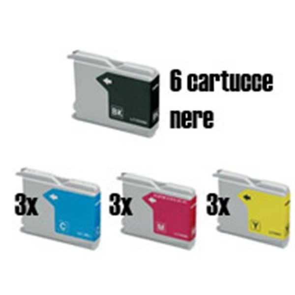 15 cartucce compatibili Brother LC-1000 e LC-980