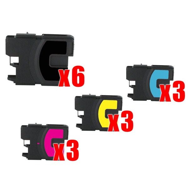 15 cartucce compatibili Brother LC980 e LC1100