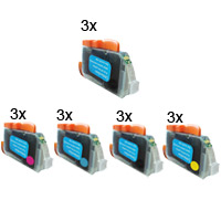 15 cartucce compatibili Canon serie CLI 521