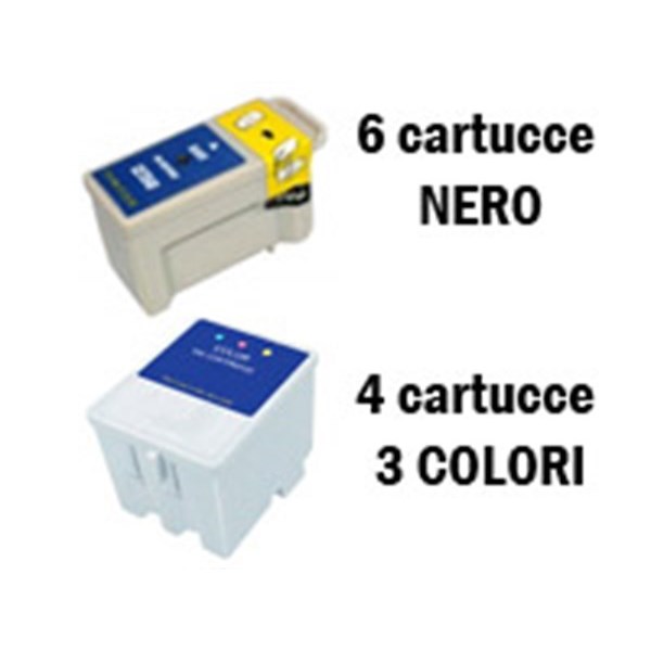 10 Cartucce compatibili Epson T050 e Epson T052