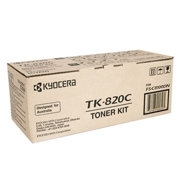 Toner originale Kyocera Mita TK820C Ciano