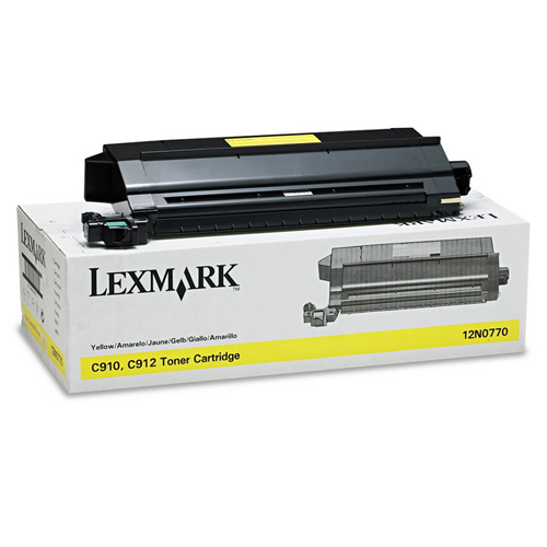 Toner originale Lexmark 12N0770 Giallo