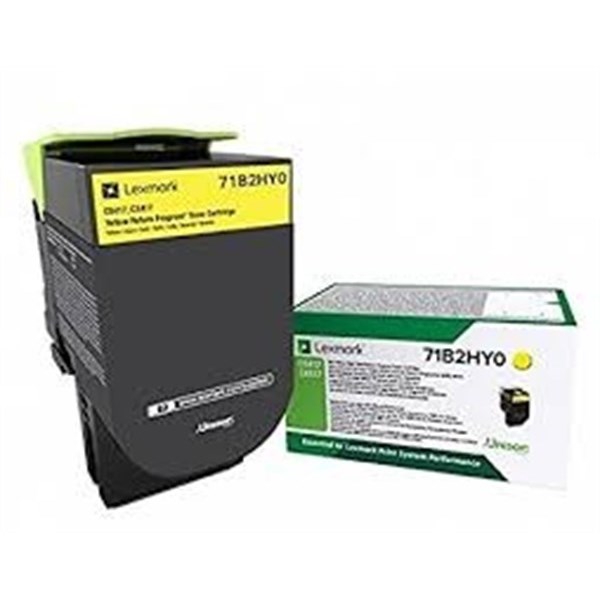 Toner originale Lexmark 71B2HY0 Giallo