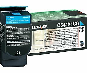 Toner originale Lexmark C544X1CG Ciano