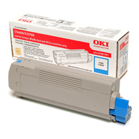 Toner originale Oki 43381907 Ciano