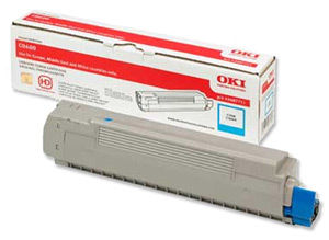 Toner originale Oki 43487711 Ciano