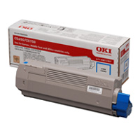 Toner originale Oki 43872307 Ciano