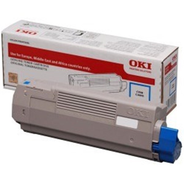 Toner originale Oki 46490403 Ciano