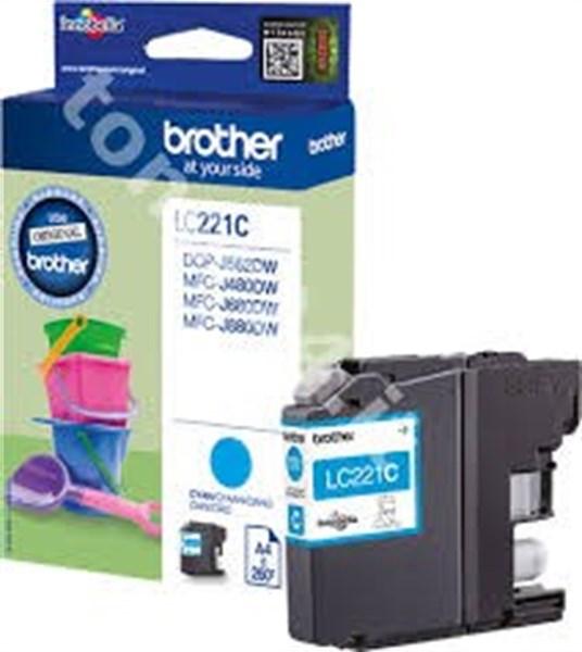 Cartuccia originale Brother LC221C Ciano