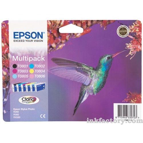 6 Cartucce originali Epson T0807