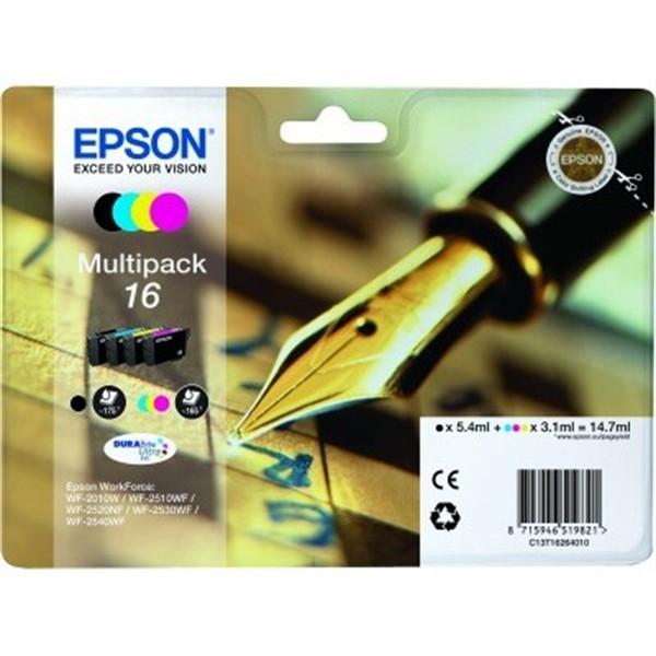 4 Cartucce originali Epson serie T16