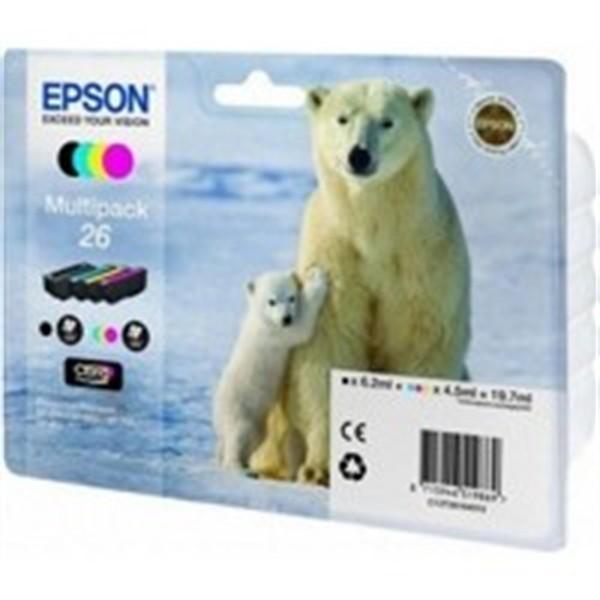 4 Cartucce originali Epson serie T26