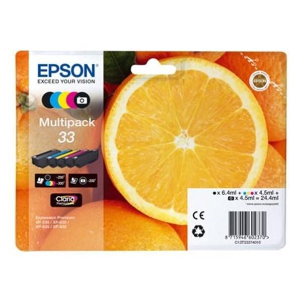 5 Cartucce originali Epson T3337 serie T33