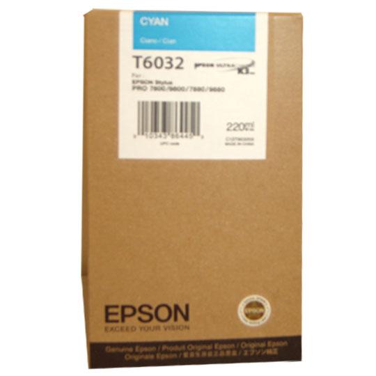 Cartuccia originale Epson T6032 Ciano