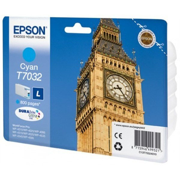 Cartuccia originale Epson T7032 L Ciano