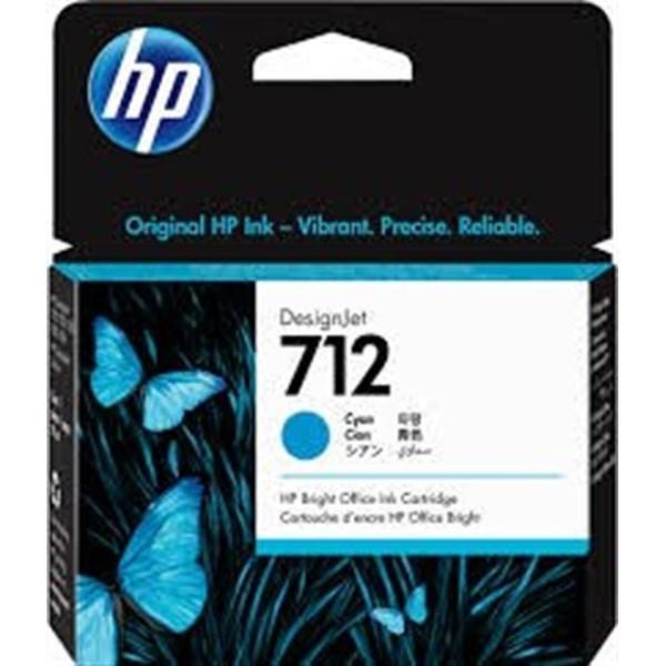 HP Cartuccia Inchiostro 712 colore ciano 29 ml.