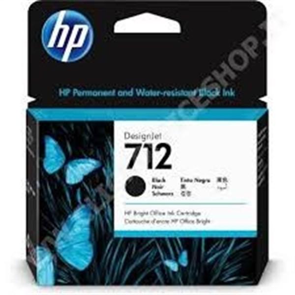 HP Cartuccia Inchiostro 712 colore nero 80 ml.