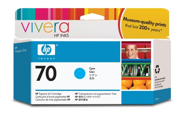 Cartuccia originale HP 70 Ciano