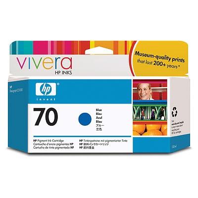 Cartuccia originale HP 70 Blu con inchiostro HP Vivera