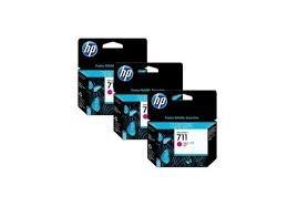 3 Cartucce originali HP 711 Magenta