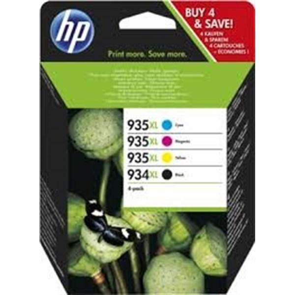 4 Cartucce HP originali serie 935XL e 934XL