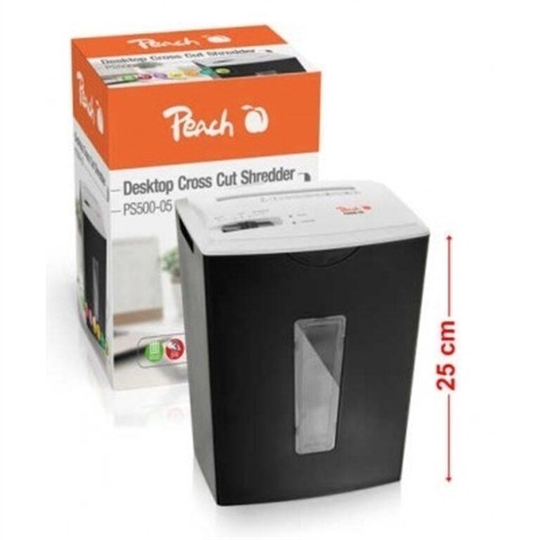 Peach PS500 05 Distruggi documenti, trita documenti 3 fogli 5 litri