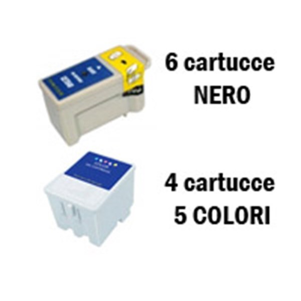 10 Cartucce compatibili Epson T007 e Epson T009