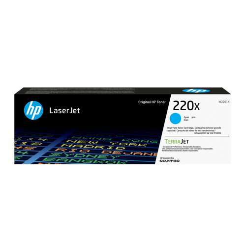 HP 220X Toner ciano Originale