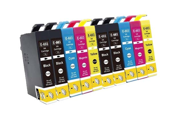 10 Cartucce Epson 603XL C13T03A64020 Nero + Colore Compatibili