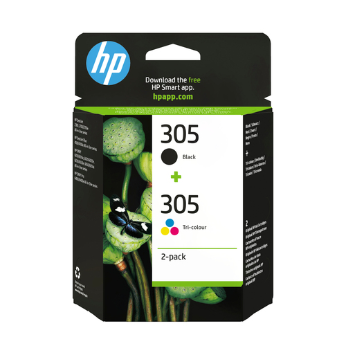 Cartuccia HP 305 nero + colore Originale 6ZD17AE