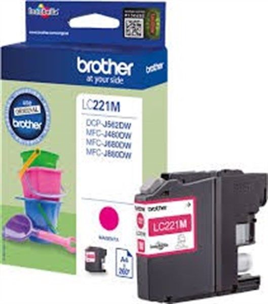 Cartuccia originale Brother LC221M Magenta